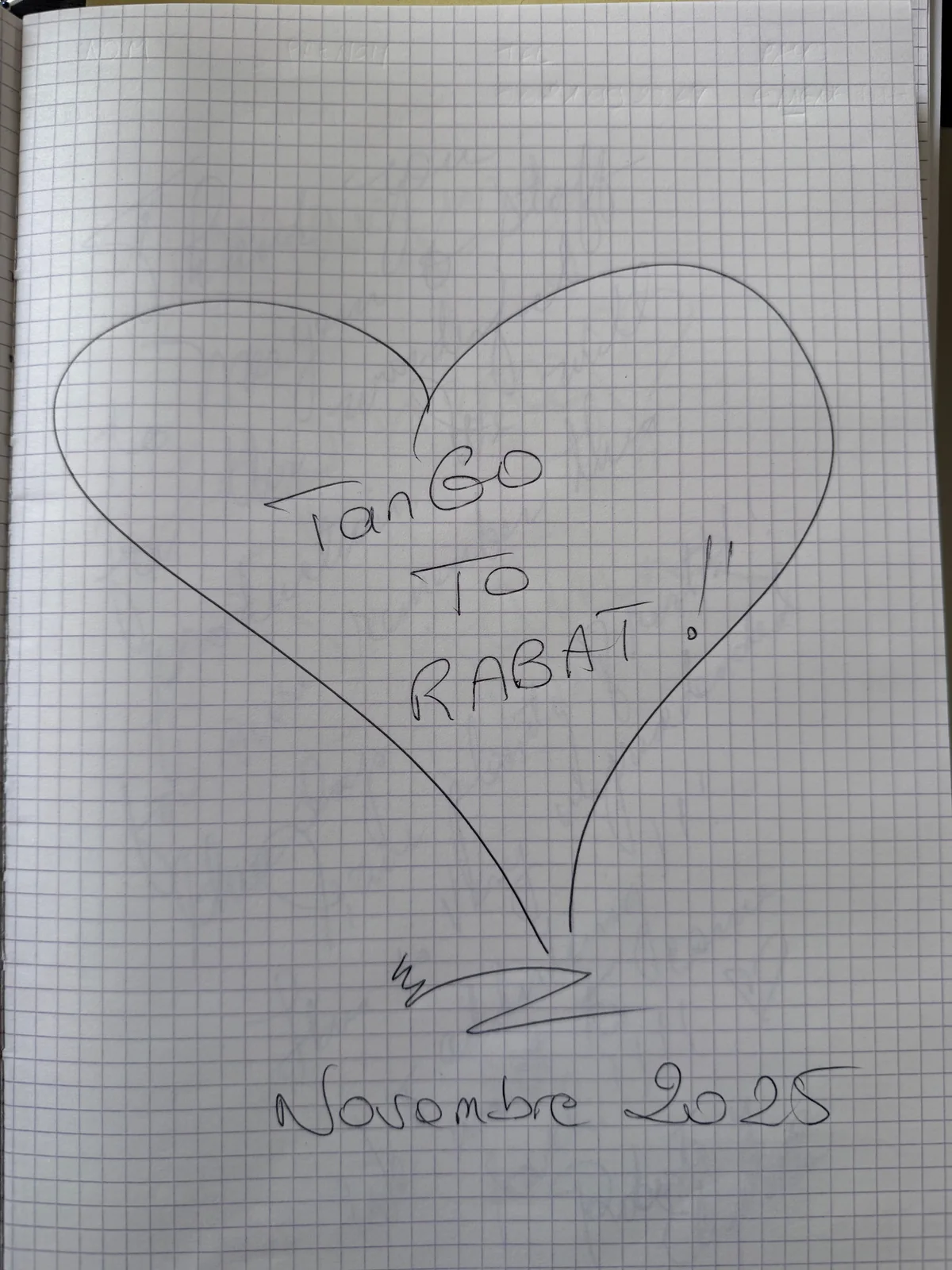 Avis manuscrit d'un participant à TangoToMorocco